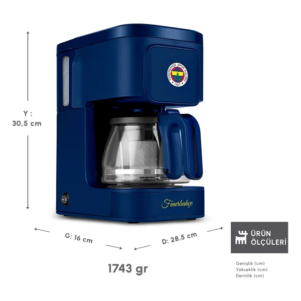 Karaca Just Coffee Aroma 2in1 Lisanslı Çay Ve Filtre Kahve Makinesi - Görsel 2