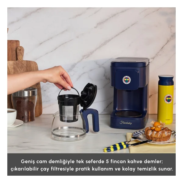 Karaca Just Coffee Aroma 2in1 Lisanslı Çay Ve Filtre Kahve Makinesi - Görsel 5