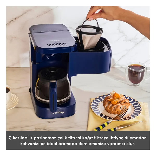 Karaca Just Coffee Aroma 2in1 Lisanslı Çay Ve Filtre Kahve Makinesi - Görsel 8