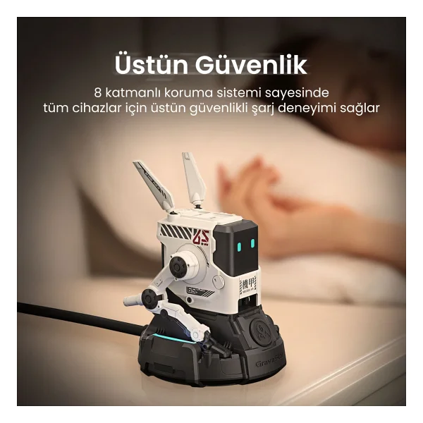Gravastar Alpha65 65 W Beyaz Hızlı Şarj Adaptörü - Görsel 7
