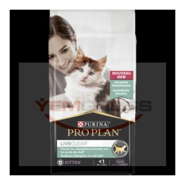 Pro Plan Liveclear Alerjen Azaltan Hindili 1.4 Kg Yavru Kedi Maması - Görsel 2
