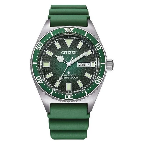 Citizen Promaster Marine Ny0121-09xe Kauçuk Kordon Yeşil Erkek Kol Saati - Görsel 2