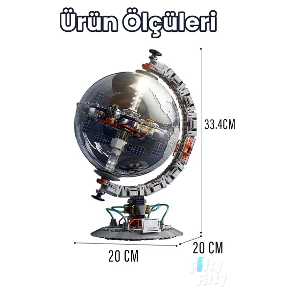 Jaki Space Pop Serisi Ffjkck006 Dünya Haritası 770 Parça Blok Oyuncak - Görsel 2