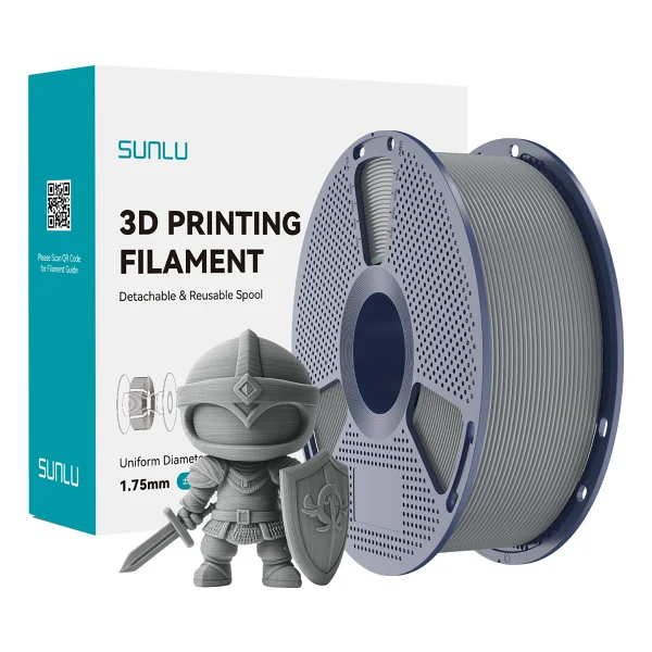 Sunlu Pla+ 2.0 Filament Gri - 1kg 1.75mm - Görsel 2