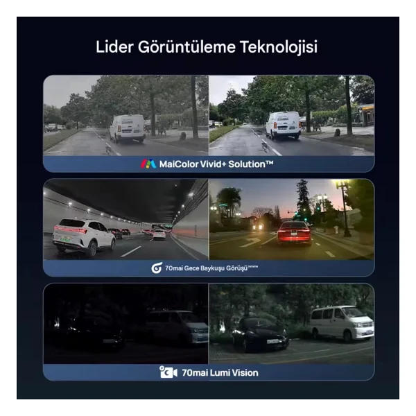 70mai M800 + Rc14 Ön Ve Arka Kamera Seti - Görsel 5