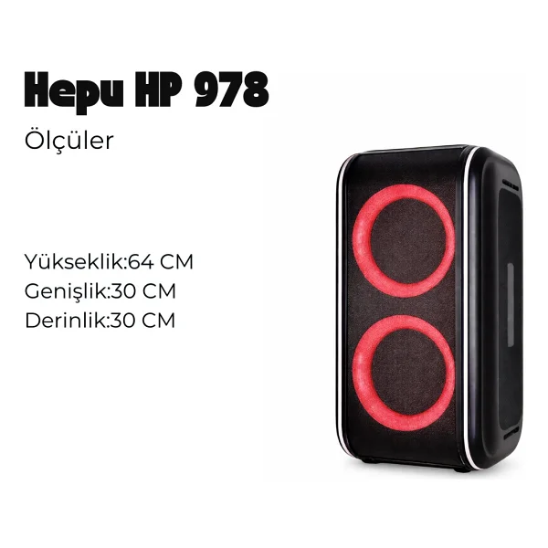 Hepu Hp-978 Bluetooth Hoparlör - Görsel 3