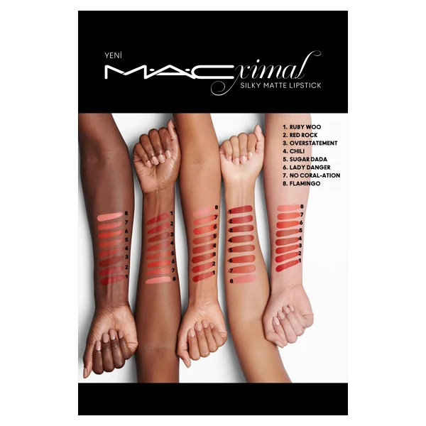 M.A.C Macximal Silky Matte Red Rock Stick Ruj - Görsel 6