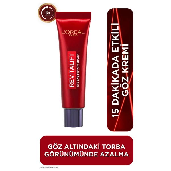 L'oreal Paris L'oreal Paris Revitalift Lazer Eyebag Göz Altı Torbalarına Karşı Göz Kremi + Instant Anti Age Eraser 01 Light - Görsel 3