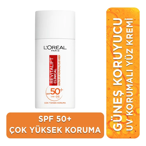 L'oreal Paris Yaz İçin İdeal L'oreal 50+ Spf C Vitaminli Yüz Güneş Kremi Normal Ciltler İçin Parlak Krem - Görsel 2