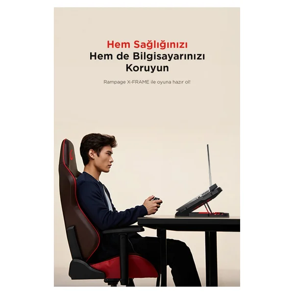 Rampage Ad-Rx34 X-Frame 4 Fanlı Laptop Soğutucu - Görsel 4