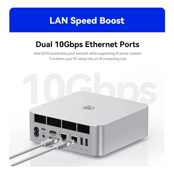 Beelink Gtı15 Ultra Ultra 9 285h 64 GB 1 TB SSD Arc 140t Mini PC - Görsel 5