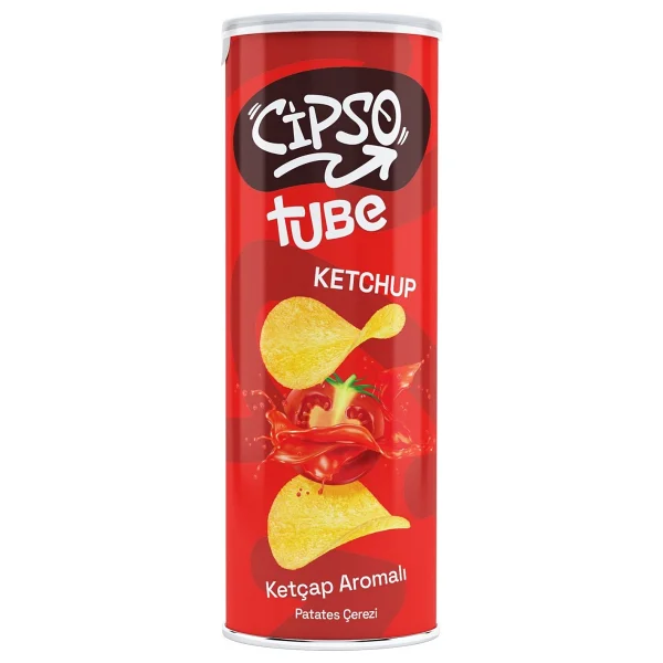 Cipso Tube Ketçap Aromalı Ve Ekşi Kremalı Cips 160 Gr 4 Lü Karma Paket - Görsel 2