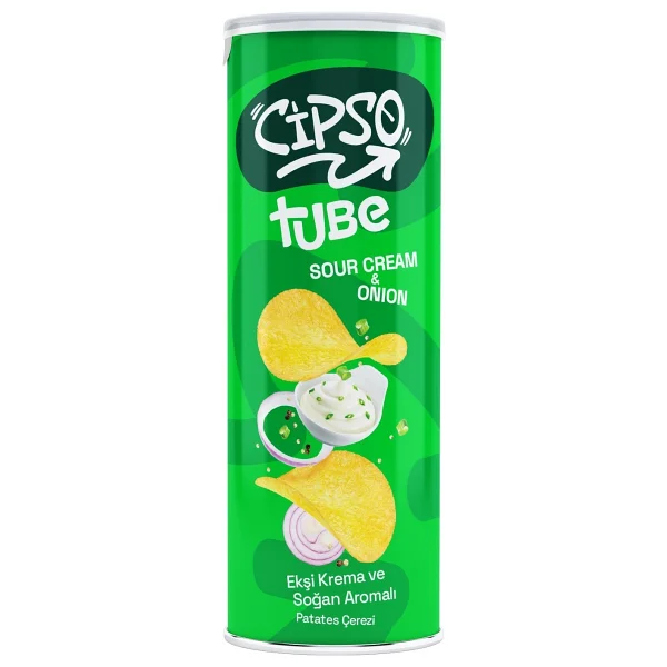 Cipso Tube Ketçap Aromalı Ve Ekşi Kremalı Cips 160 Gr 4 Lü Karma Paket - Görsel 3