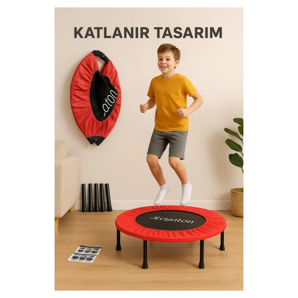 Leyaton Trambolin Katlanabilir Kuruluma Hazır Trambolin 102 Cm (40 Inç ) - Görsel 2