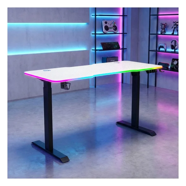 Karr Office G-Flex 140x60 Cm RGB Yükseklik Ayarlı Oyuncu Masası - Görsel 9