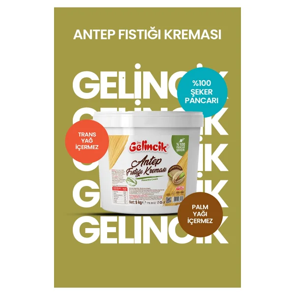 Gelincik Antep Fıstığı Kreması 5 KG - Görsel 2