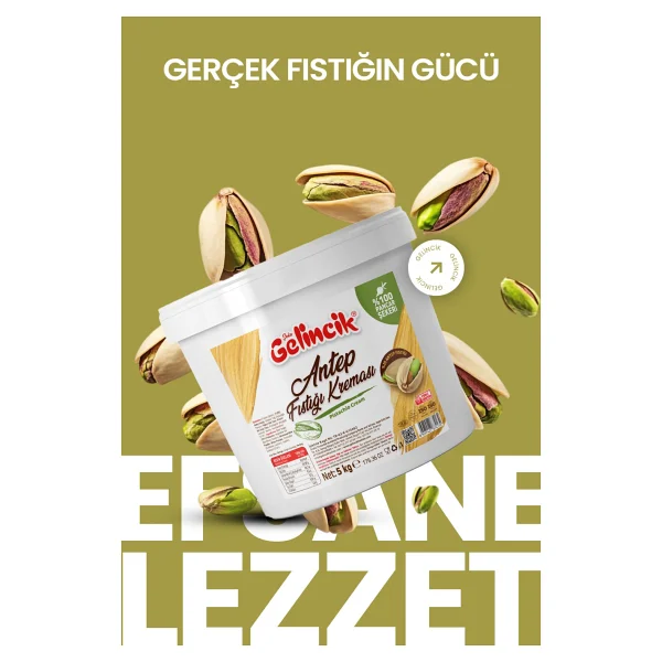 Gelincik Antep Fıstığı Kreması 5 KG - Görsel 3