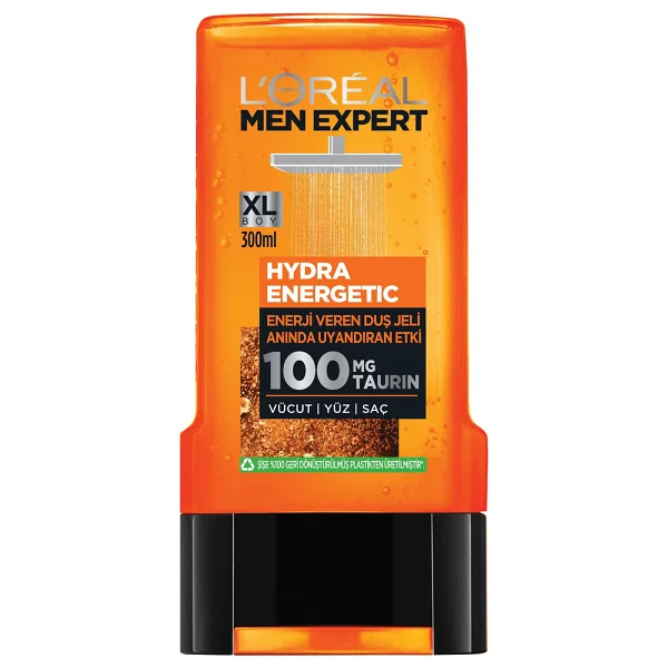 L'oreal Paris Men Expert Hydra Energetic Taurin İçeren Duş Jeli 300 Ml X 3 Adet - Görsel 3