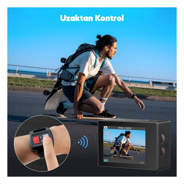 Akaso Ek7000 Pro 4K Ultra HD Aksiyon Kamerası - Görsel 6
