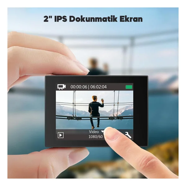 Akaso Ek7000 Pro 4K Ultra HD Aksiyon Kamerası - Görsel 7