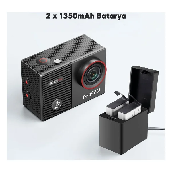 Akaso Ek7000 Pro 4K Ultra HD Aksiyon Kamerası - Görsel 8