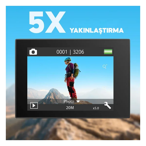 Akaso Ek7000 Pro 4K Ultra HD Aksiyon Kamerası - Görsel 10