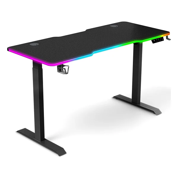 Karr Office G-Flex 140x60 Cm RGB Yükseklik Ayarlı Oyuncu Masası - Görsel 2