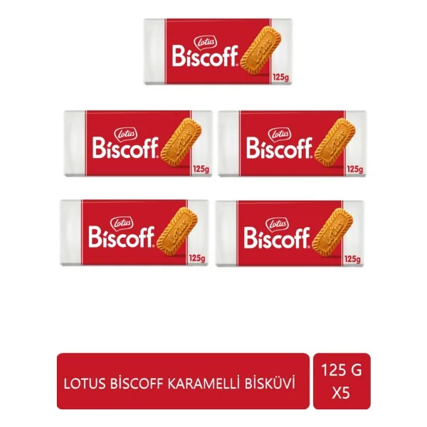 Lotus Biscoff Karamelize Bisküvi 125 Gr 5'li - Görsel 6