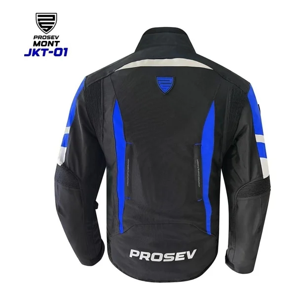 Prosev Jkt01 Siyah-Mavi 4 Mevsim Motosiklet Montu - Görsel 4