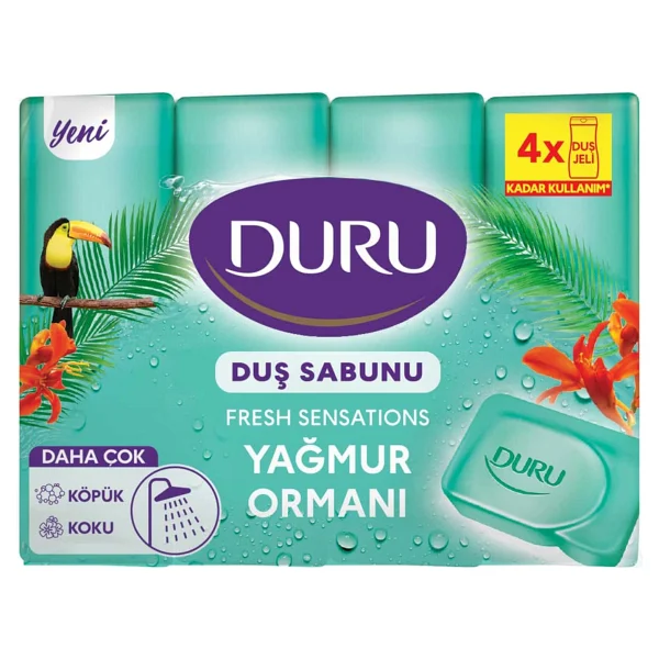Duru Fresh Sensations Yağmur Ormanı 4x150 Gr 2 Adet Duş Sabunu - Görsel 2