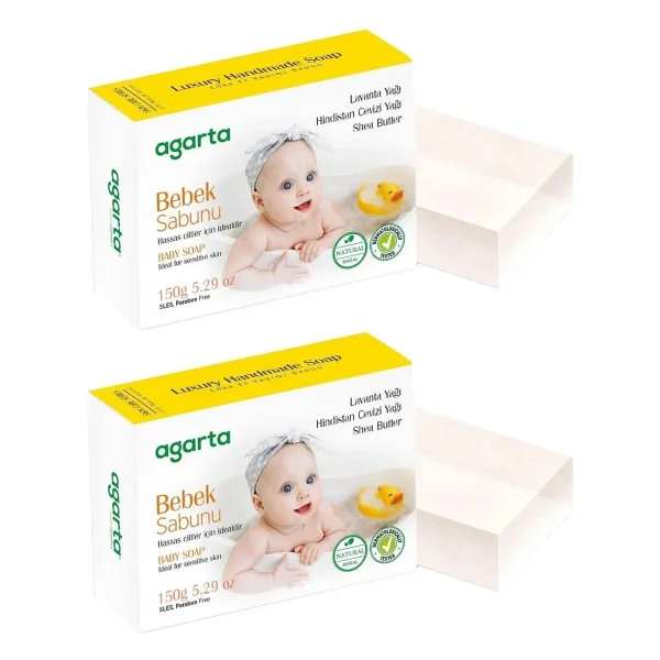 Agarta Doğal Bebek Sabunu 150 Gr 2 Adet - Görsel 4
