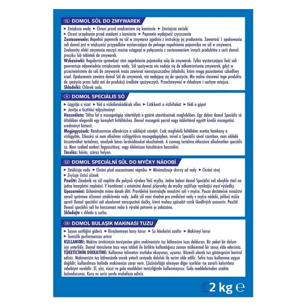 Domol 2 Kg Bulaşık Makinesi Tuzu - Görsel 4