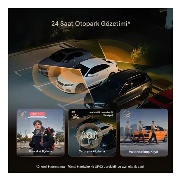 70mai A810s 4K Ön Araç Kamerası - Görsel 5