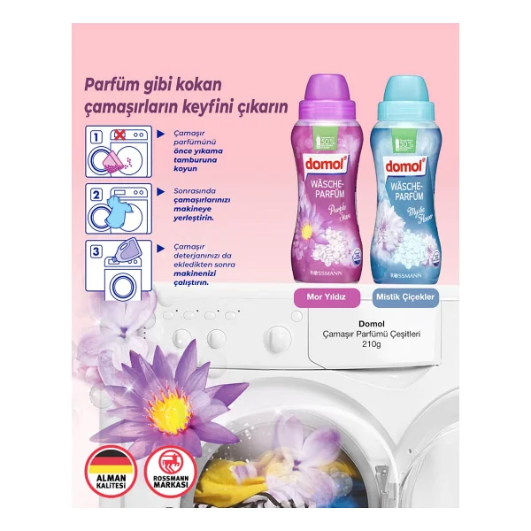 Domol Purple Stars Çamaşır Parfümü 210 Gr - Görsel 4