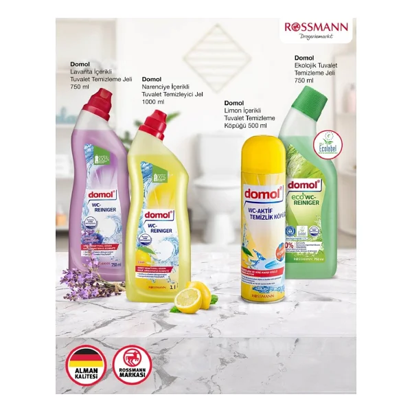 Domol Ekolojik 750 Ml Tuvalet Temizleme Jeli - Görsel 3