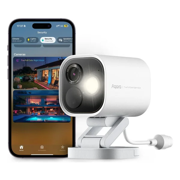 Aqara 4mp Kamera Hub G5 Pro Wi-Fi, Gerçek Renkli Gece Görüşlü Güvenlik Kamerası Dış Mekan, 2,4/5ghz Wi-Fi, Homekit Güvenli Video, Konu Sınır Yönlendiricisi, Yerel De... - Görsel 2