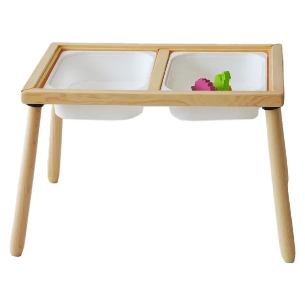 Wood & Joy Doğal Ahşap Duyusal Çocuk Aktivite Masası Oyun Masası Ve Çocuk Çalışma Masası - Görsel 3