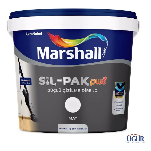 Marshall Sil-Pak Plus 2.5 Lt İç Cephe Boyası - Beyaz - Görsel 2