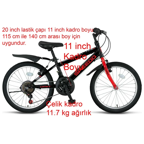 Ümit Speedo 2067 V 18 Vites 20 Jant Erkek Çocuk Bisikleti - Görsel 2