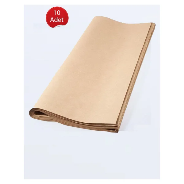 Kraft Kahverengi Kağıt 10 Adet Ambalaj Kağıdı 70x100 Cm - Görsel 5