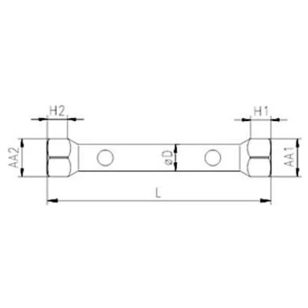 İzeltaş 1800071819 18x19 Mm İki Ağız Kovan Anahtar - Görsel 2