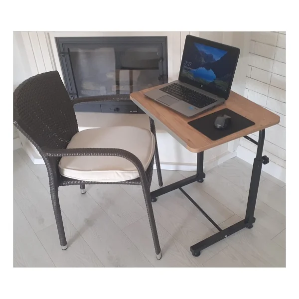 Depolife Koltuk Sehpası Notebook Laptop Bilgisayar Çalışma Masası Yükseklik Ayarlı Akrobat Masa Yatak Yan Seh - Görsel 9