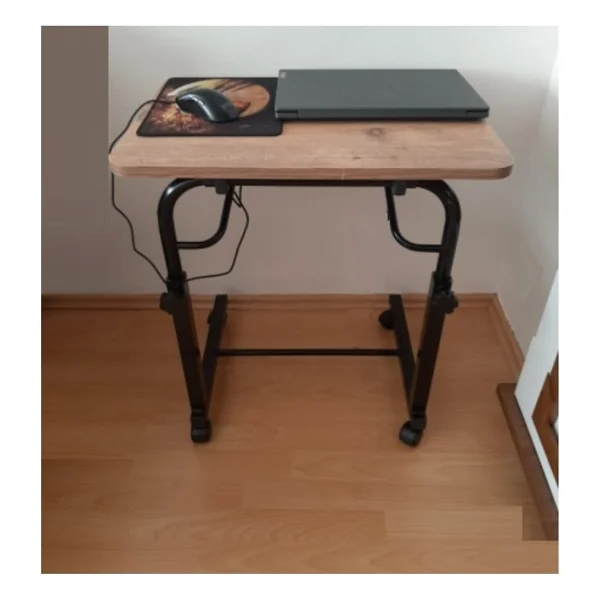 Depolife Koltuk Sehpası Notebook Laptop Bilgisayar Çalışma Masası Yükseklik Ayarlı Akrobat Masa Yatak Yan Seh - Görsel 6