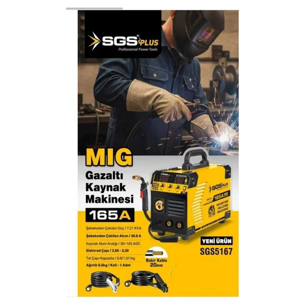 Sgs 5167 Mıg 165 A Gazaltı Kaynak Makinesi - Görsel 2