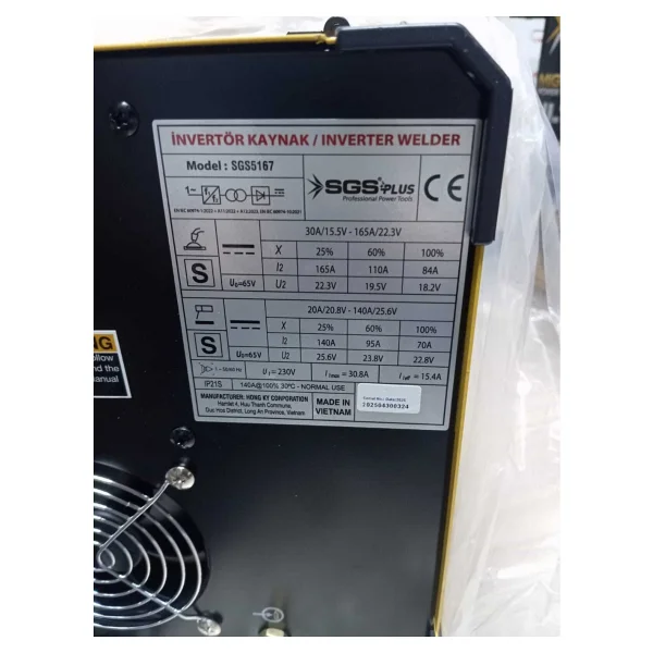 Sgs 5167 Mıg 165 A Gazaltı Kaynak Makinesi - Görsel 5