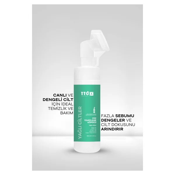 Tto X Yağlı Ciltlere İçin Aplikatörlü 200 Ml Yüz Temizleme Köpüğü - Görsel 4