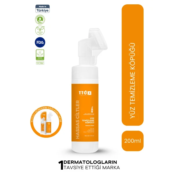 Tto X Hassas Ciltler İçin Aplikatörlü 200 Ml Yüz Temizleme Köpüğü - Görsel 8