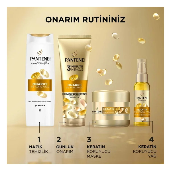 Pantene Active Nutri-Plex 3 Dakikada Mucize Onarıcı Ve Koruyucu 220 Ml Saç Kremi - Görsel 6