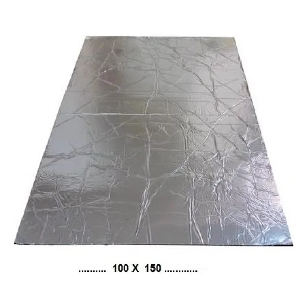 Türkeli Kaput Altı Alüminyum Folyolu Kaucuk Ses Yalıtım Levhası 6-9 Mm 100x150 - 9 Mm - 100 X 150 - Görsel 2