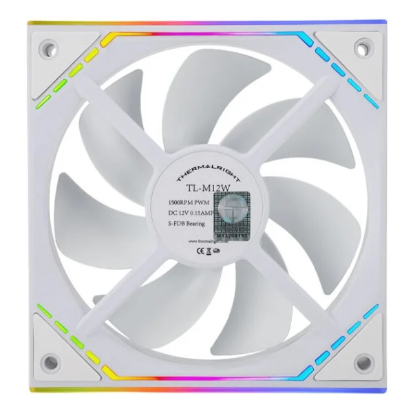Thermalright Tl-M12w Argb Beyaz 3'lü 12 Cm Kasa Fanı - Görsel 7